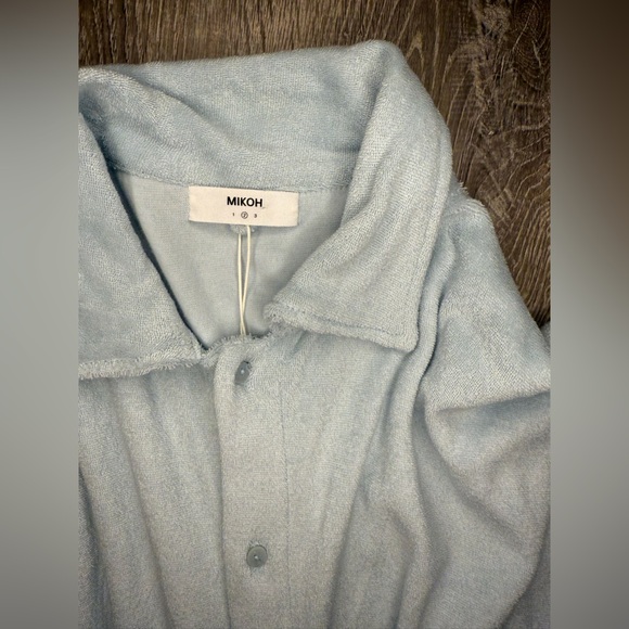 MIKOH Santos Romper Seabreeze Light Blue Terry Cloth - Picture 6 of 13